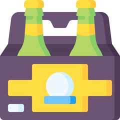 beer box illustration on a white background     