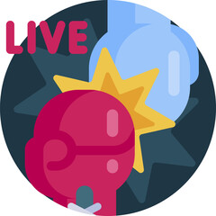 boxing illustration on a white background    