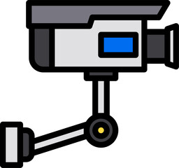 cctv illustration on a white background    