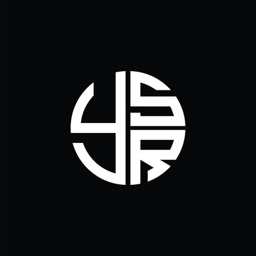 YSR logo YSR icon YSR vector YSR monogram YSR letter YSR minimalist YSR Circle YSR flat Unique modern flat abstract logo design.