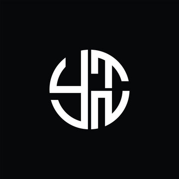 YTN logo YTN icon YTN vector YTN monogram YTN letter YTN minimalist YTN Circle YTN flat Unique modern flat abstract logo design.