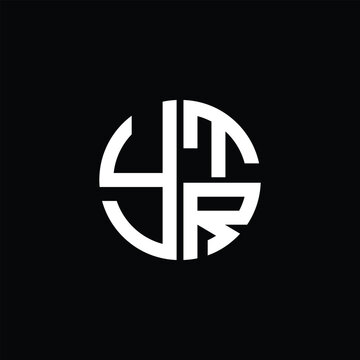 YTR logo YTR icon YTR vector YTR monogram YTR letter YTR minimalist YTR Circle YTR flat Unique modern flat abstract logo design.