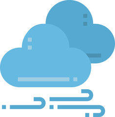 cloud illustration on a white background    