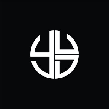 YUD logo YUD icon YUD vector YUD monogram YUD letter YUD minimalist YUD Circle YUD flat Unique modern flat abstract logo design.