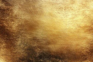 Golden Surface Texture with Detailed Grain, Shiny Gold Backdrop, Textured Metallic
