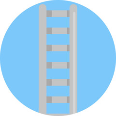 A ladder used by firefighters to climb buildings and rescue individuals during emergencies.