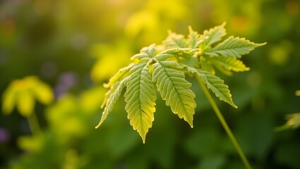 close up of yellow leaves of a tree