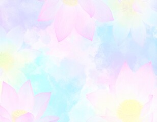 蓮の花のデザイン　背景