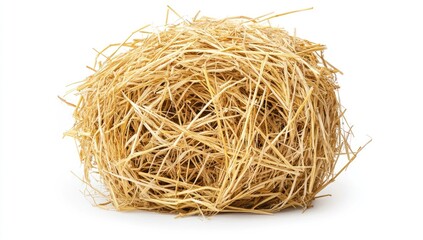 Obraz premium Round ball of dried hay