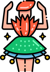 couture illustration on a white background     