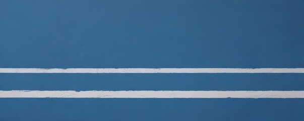 A textured blue wall with a single, bold white stripe , blue paint, background