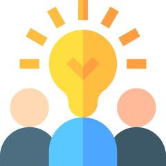 creative team illustration on a white background     