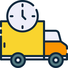 delivery illustration on a white background    