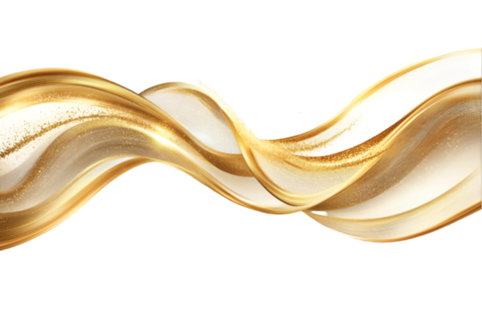 Golden Wave Abstract Luxury Background Design, - Powered by Adobe