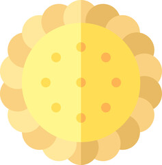 egg tart illustration on a white background     