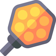 egg waffle balls illustration on a white background    