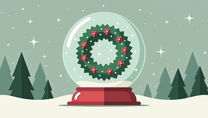 holiday snow globe