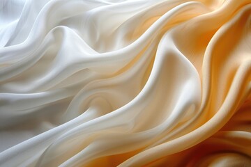 Obraz premium Smooth silk fabric with a soft color gradient.