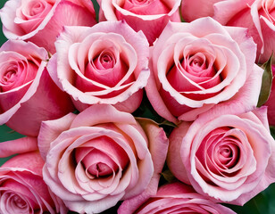 bouquet of pink roses background, pink roses bouquet HD 8K wallpaper Stock Photographic Image, special love gift
