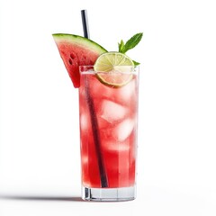 Refreshing watermelon and lime cocktail