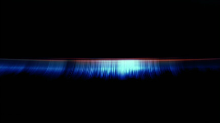 Blue horizontal lines of black with lens flare