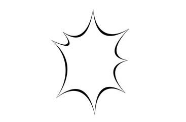 爆発吹き出し　ベクター