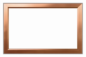 Elegant copper frame ready to highlight artwork or photographs in a stylish home setting