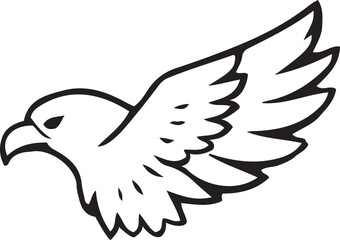  Dove Wing Outline – Peace Symbol Bird Vector Illustration