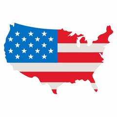 usa map with map of usa clipart, us map, united states map, map of us, map of united states, america map state vector illustration