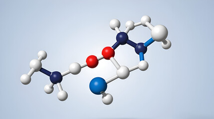 Propanolol high blood pressure drug molecule.