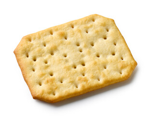 cracker on white background