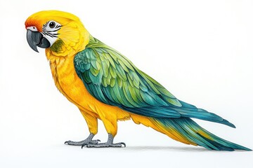 Vibrant macaw illustration (1)
