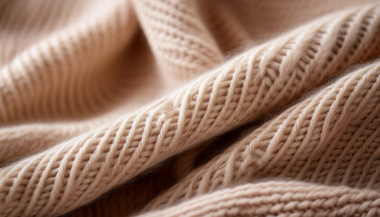 soft focus natural wool fabric with interwoven fibers slight fuzziness and neutral beige tones high realism