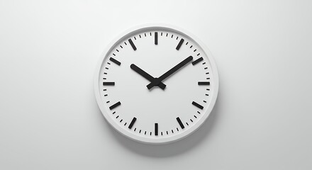 White wall clock