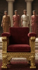 Golden Throne Awaits:  Ancient Roman Setting
