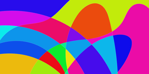 Vector Background of colorful liquid and fluid for summer collection, Cards, Posters, Flyers, Discs. Editable Background with Clipping Mask. Vector.