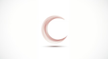 Obraz premium Elegant crescent moon graphic