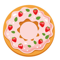 vector illustration of a pizza on white background