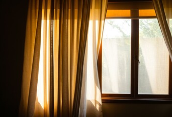 A window with a view of a garden outside of it.