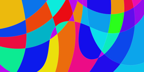 Obraz premium Vector Background of colorful liquid and fluid for summer collection, Cards, Posters, Flyers, Discs. Editable Background with Clipping Mask. Vector.