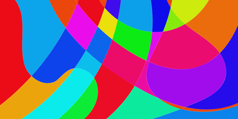 Obraz premium Vector Background of colorful liquid and fluid for summer collection, Cards, Posters, Flyers, Discs. Editable Background with Clipping Mask. Vector.