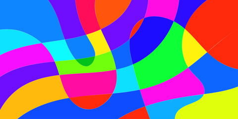 Obraz premium Vector Background of colorful liquid and fluid for summer collection, Cards, Posters, Flyers, Discs. Editable Background with Clipping Mask. Vector.