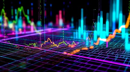 A close up of a computer screen with graphs on it