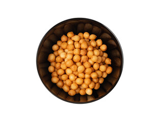 Small pastry balls, fried crispy wheat soup pearls, salad egg puffs or choux pastry