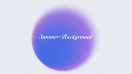 Gradient circle in shades of purple and blue creates a dreamy and ethereal background for summer-themed projects