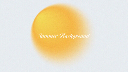 Summer background with a golden gradient circle and grainy texture offers a luxurious and warm design element