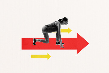 Trend artwork collage template sketch of health training care activity sporty motivation hobby...
