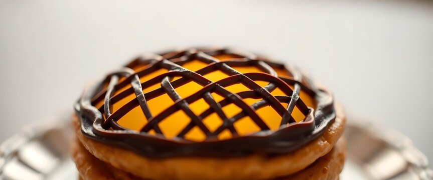 close up of a pastry on a plate