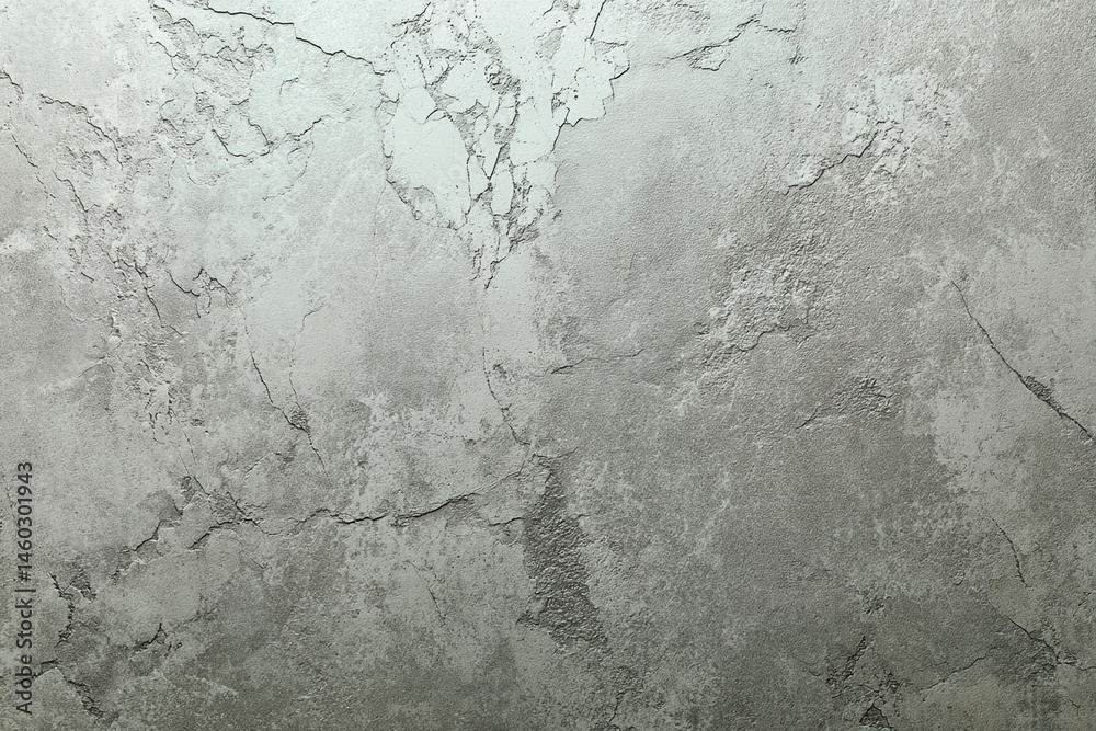 Poster gray textured surface, resembling concrete or stucco, showing cracks and unevenness, ideal as a neut