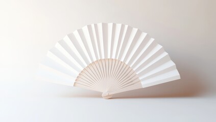 Elegant white paper fan